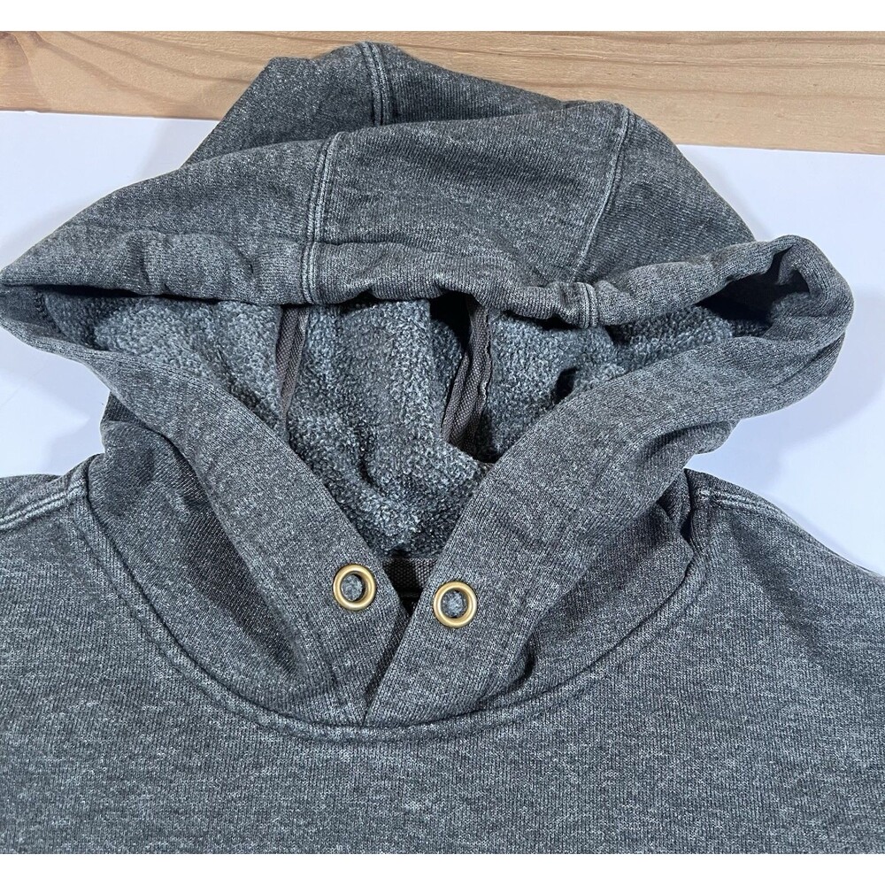 Carhartt Iconic K288 Logo Sweatshirt Loose Fit Gray Hoodie Men's Medium - Picture 5 of 9
